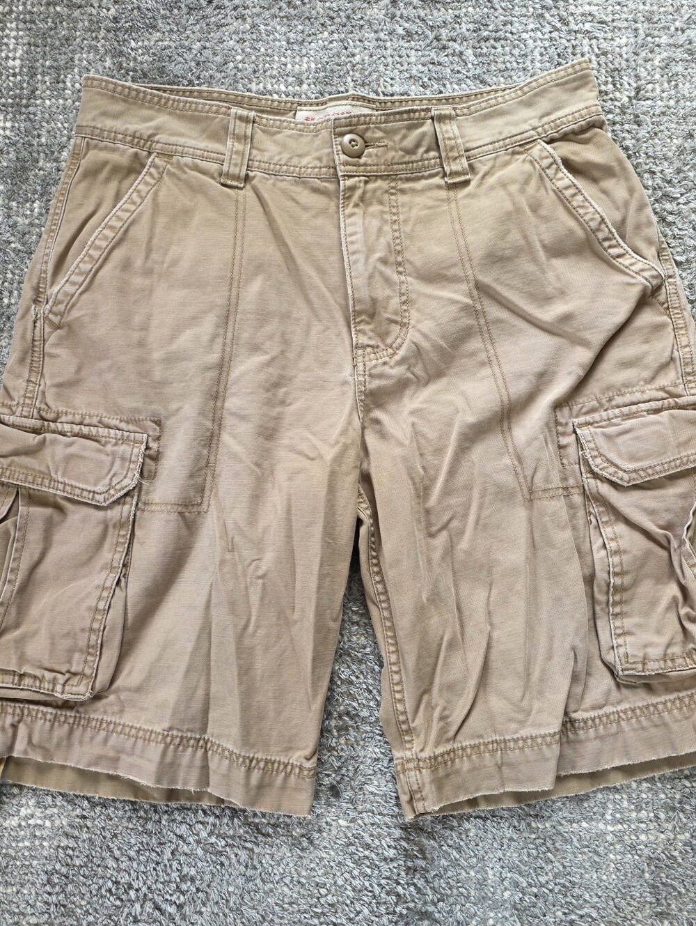 Vintage Y2K Mossimo Baggy Cargo Shorts Brown Utility Skater 34x11